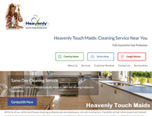 Tablet Screenshot of heavenlytouchmaids.com